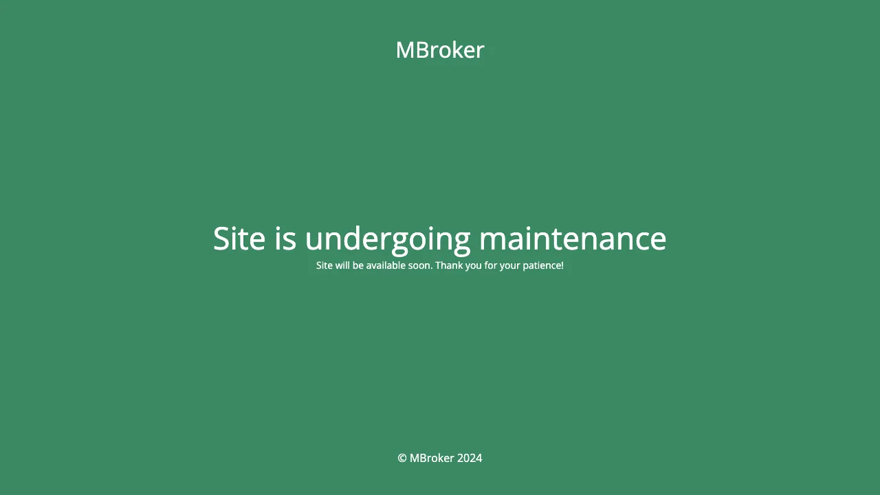 Mbroker website preview