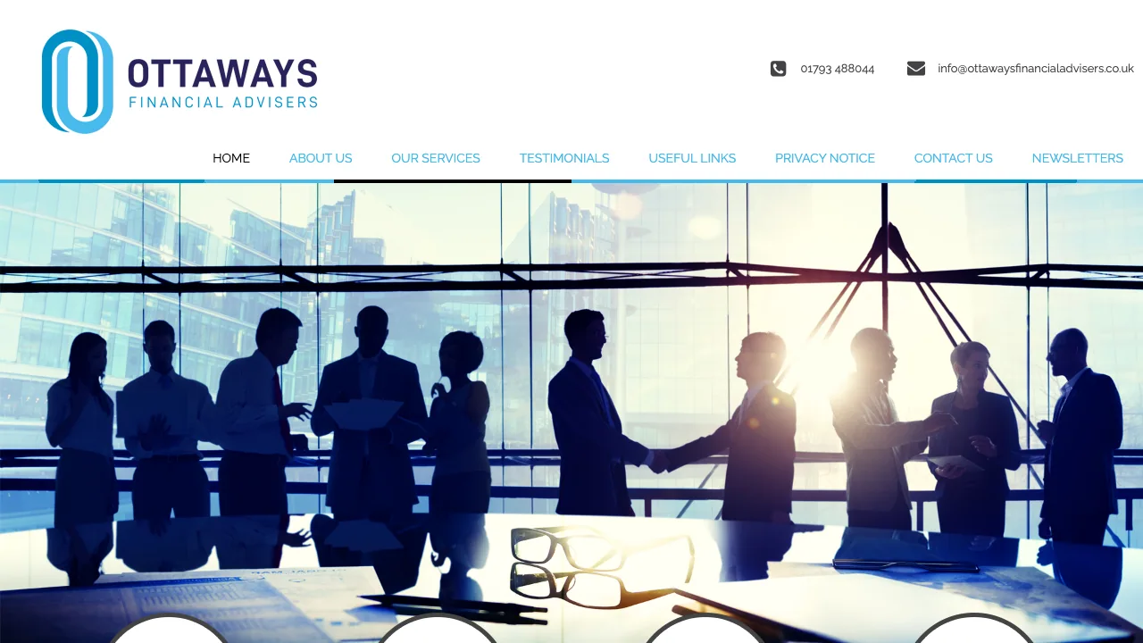 Ottaways Financial Advisers Swindon website preview
