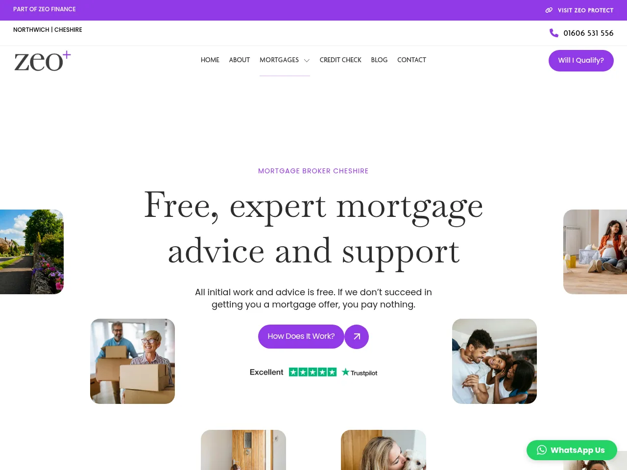 Zeo Mortgages website preview
