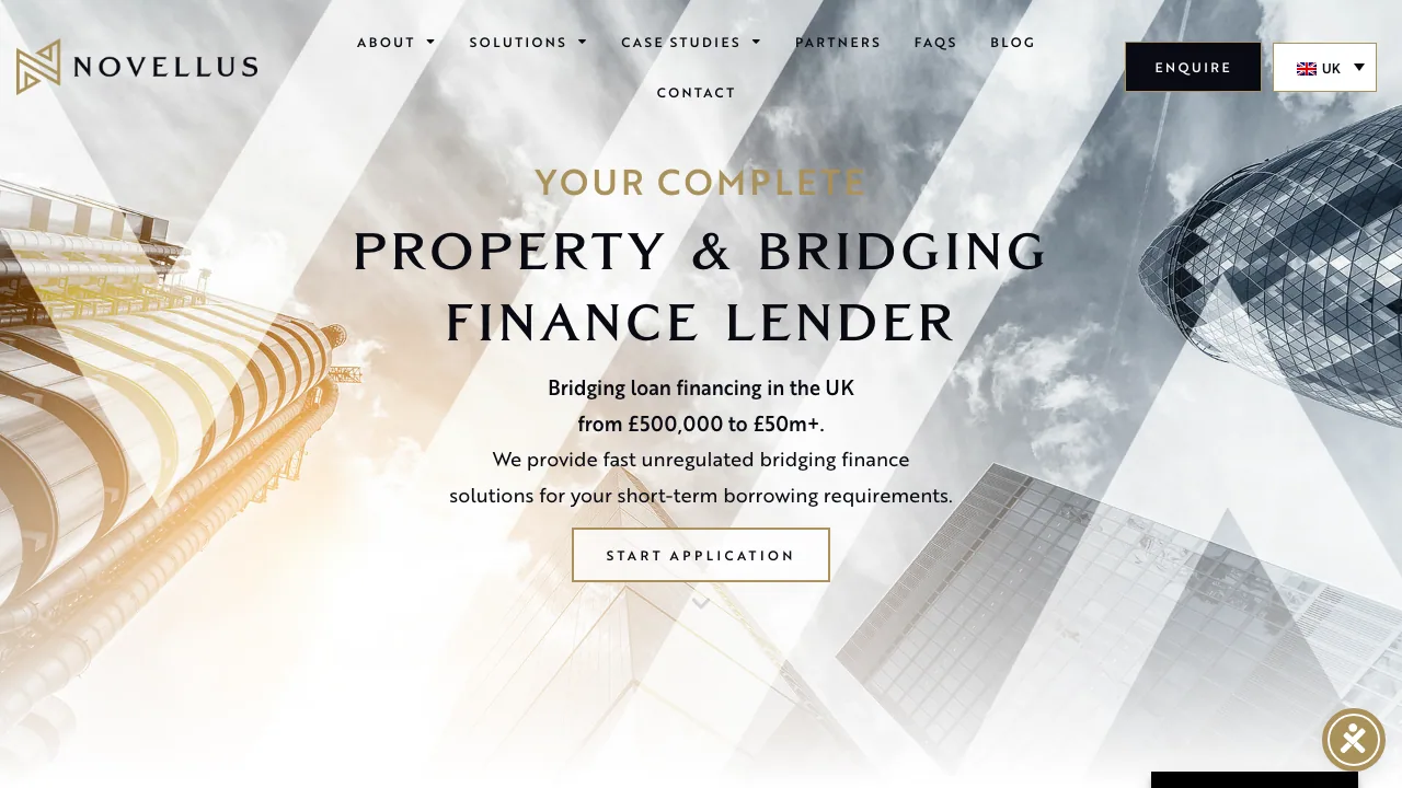 Novellus Finance website preview