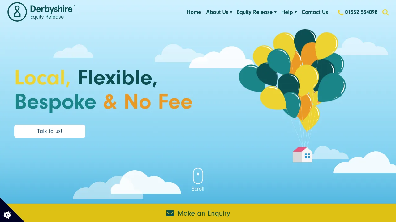 Derbyshire Equity Release website preview