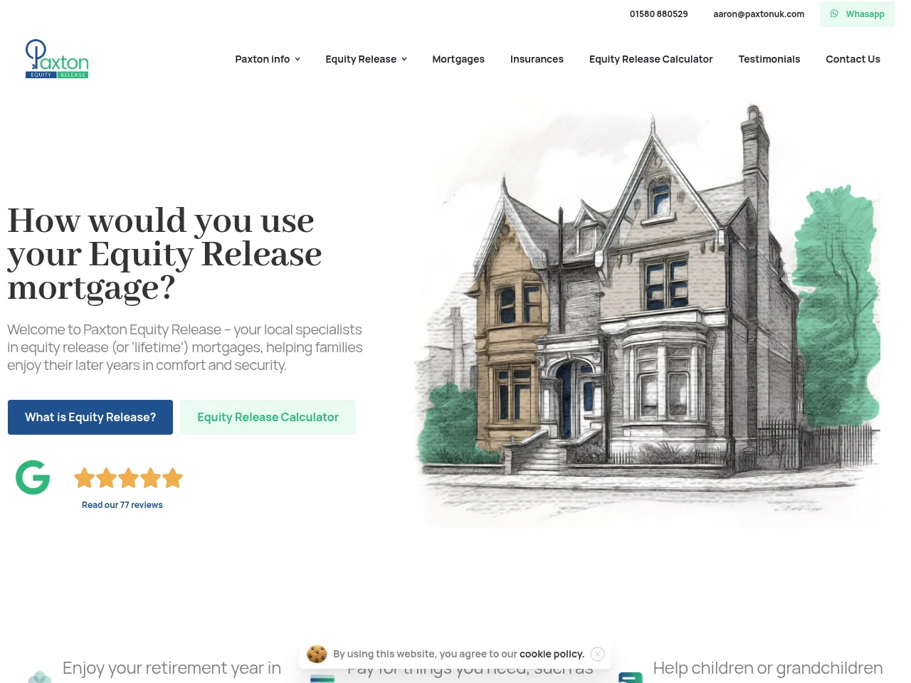Paxton Equity Release website preview