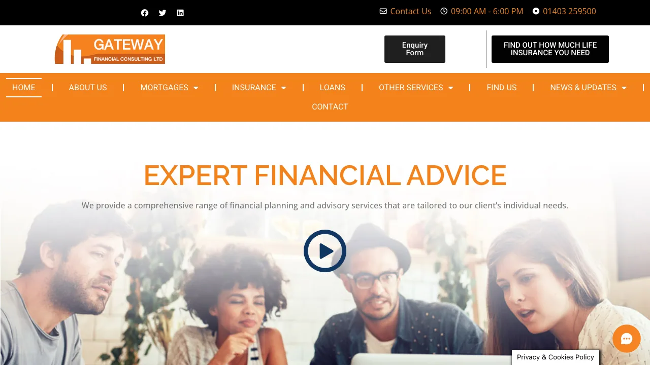 Gateway Financial Consulting Ltd website preview