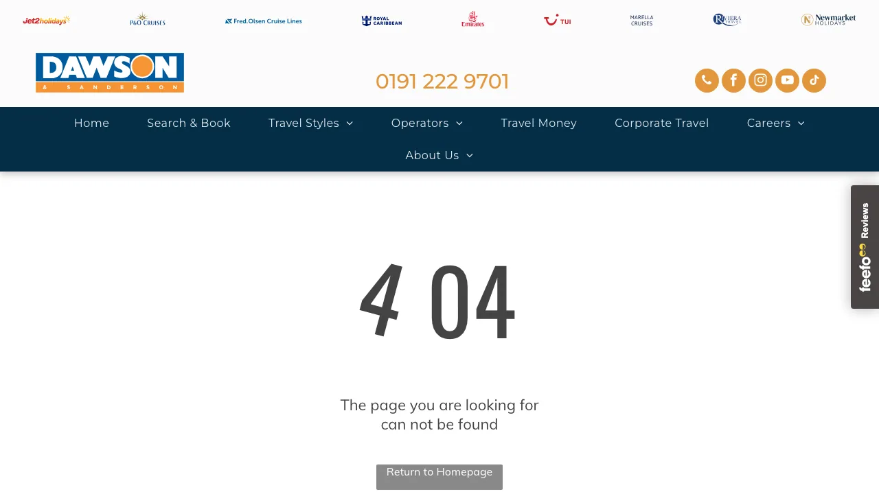 Dawson & Sanderson - Middlesbrough website preview