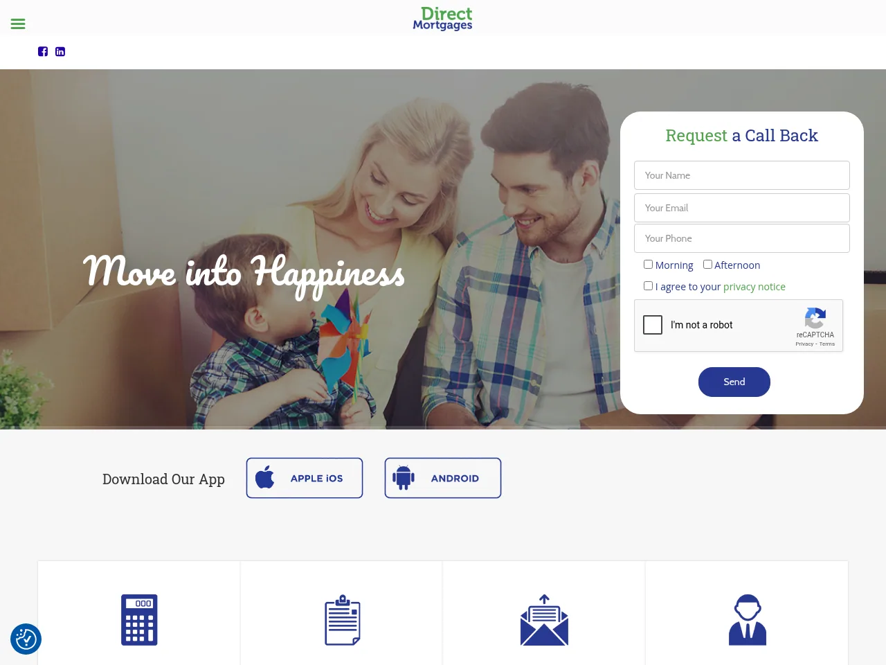 Direct Mortgages website preview