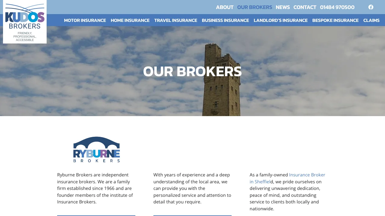 Kudos Brokers website preview