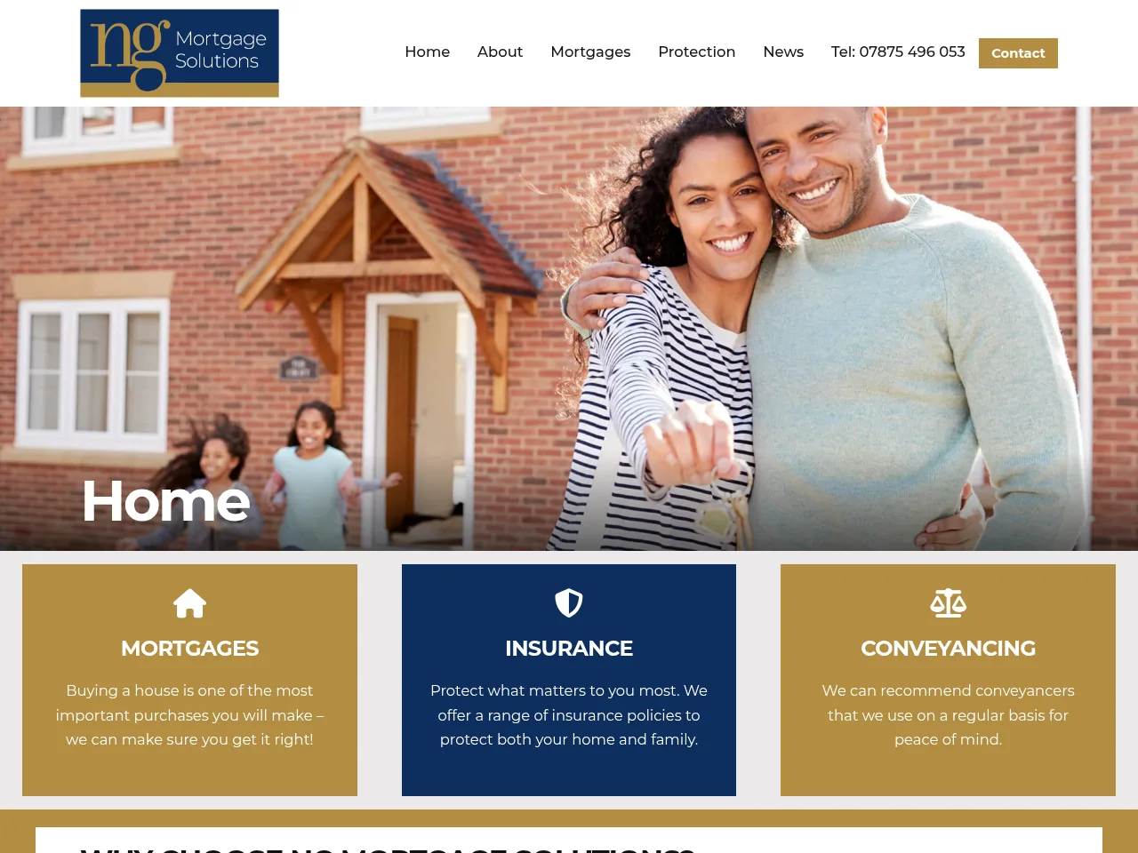 NG Mortgage Solutions website preview