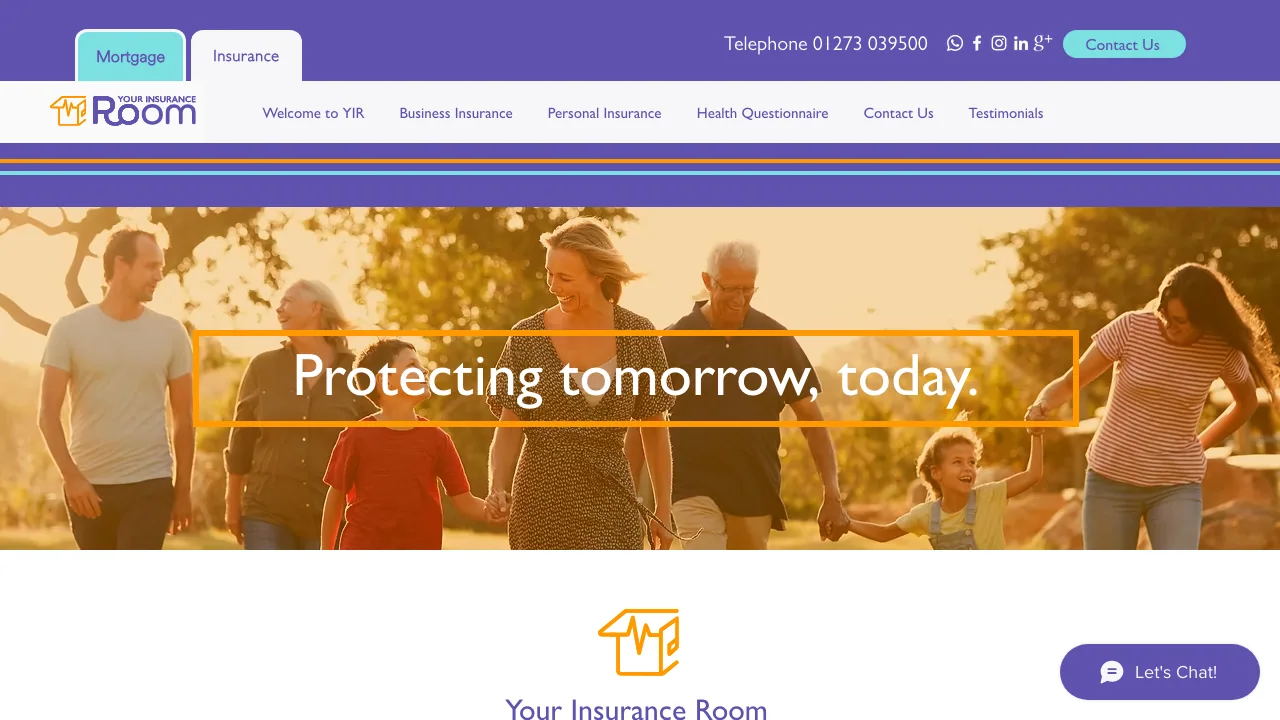 Your Insurance Room website preview