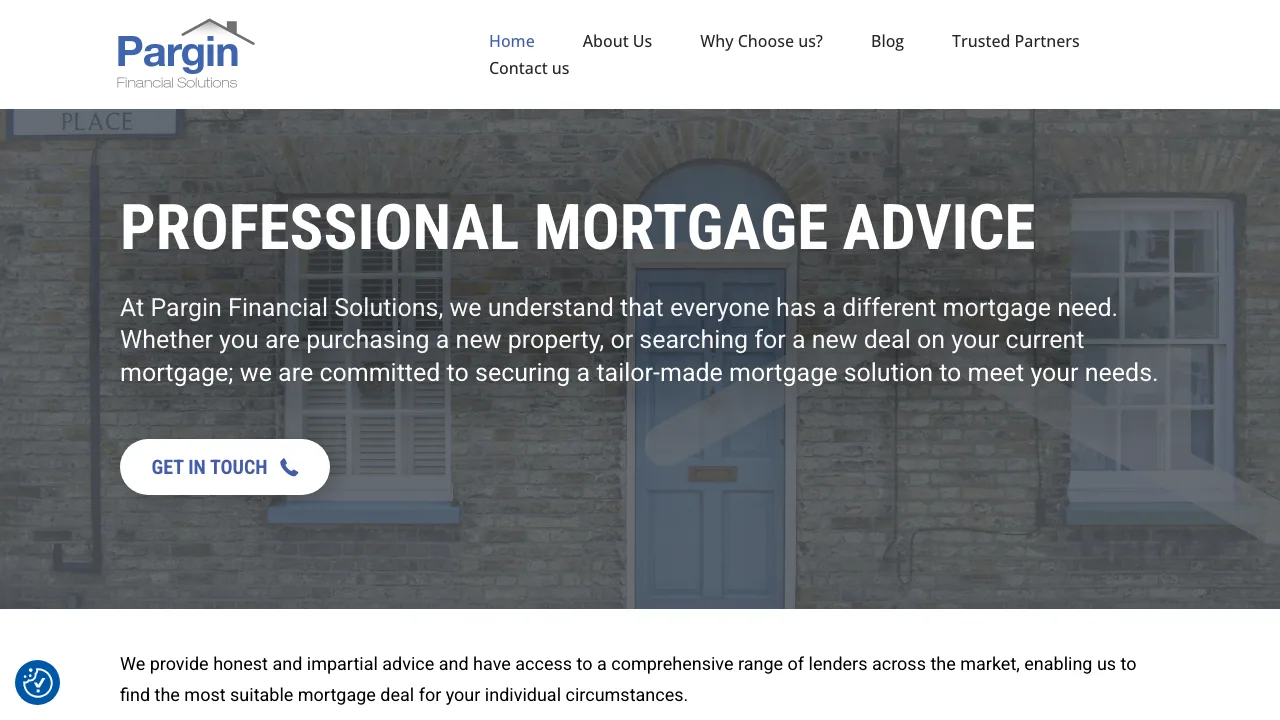 Pargin Financial Solutions Ltd website preview