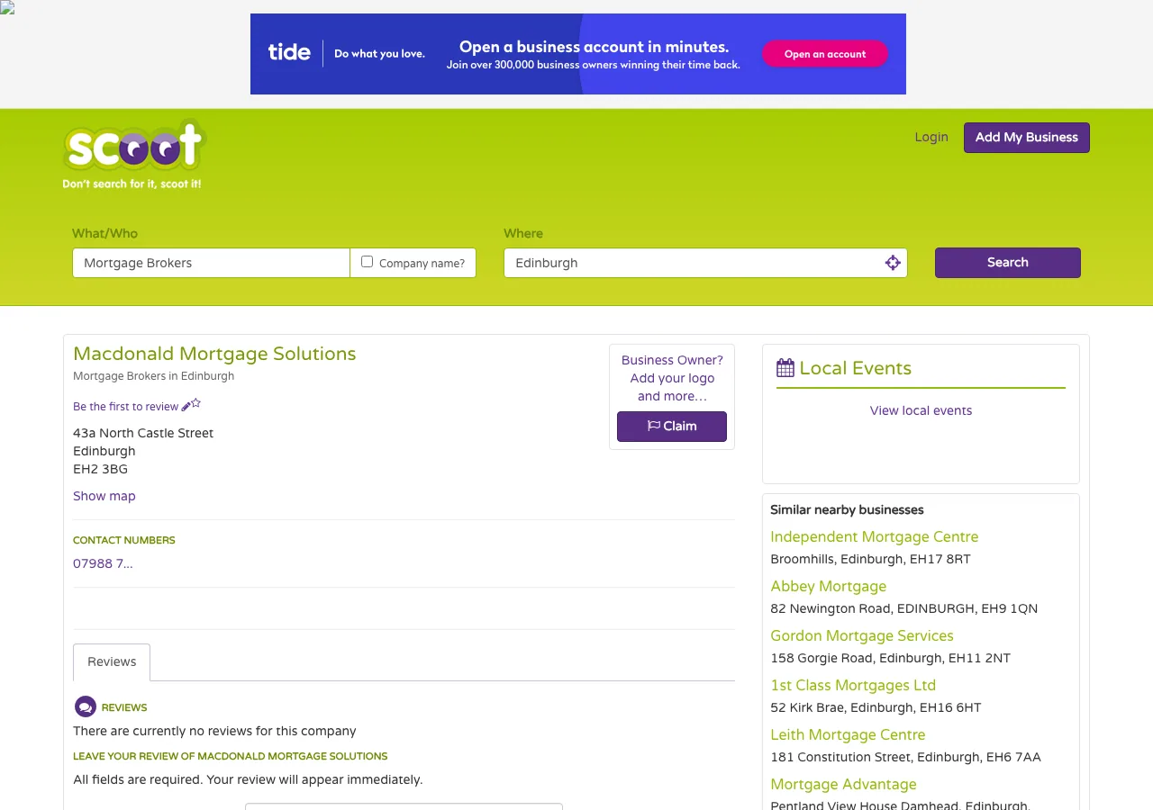 MacDonald Mortgage Solutions website preview