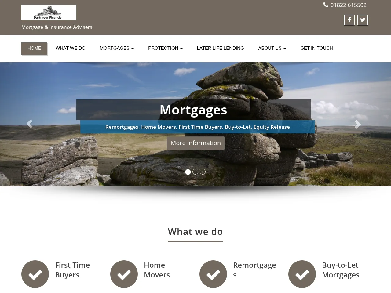 Dartmoor Financial website preview