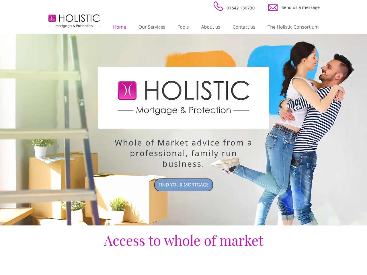 Holistic Mortgage & Protection website preview