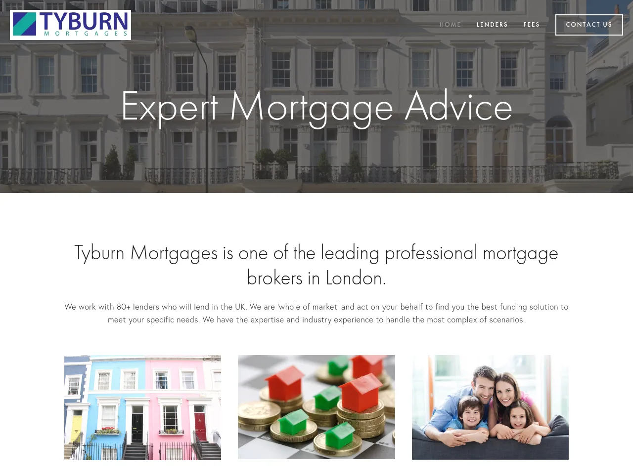Tyburn Mortgages website preview