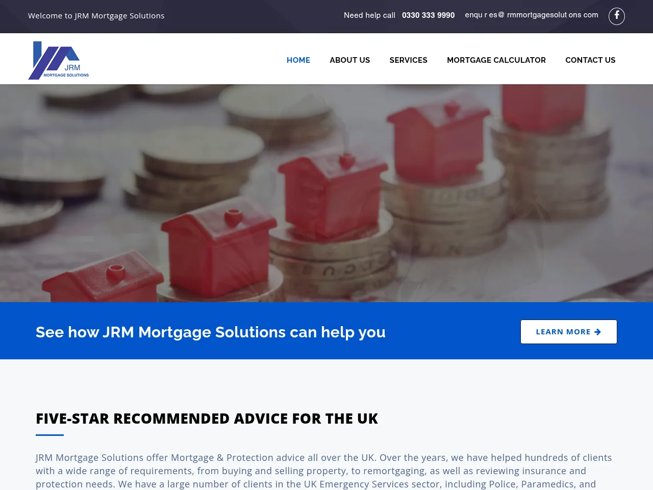 JRM Mortgage Solutions website preview