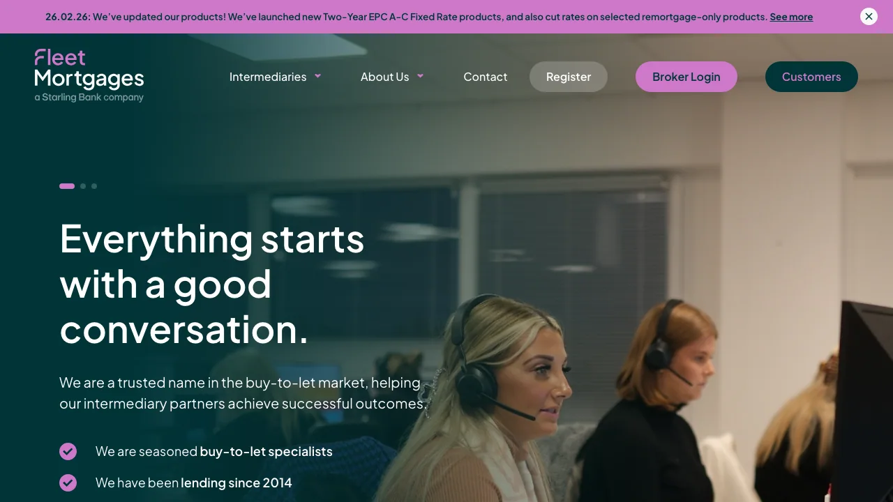 Fleet Mortgages Ltd website preview