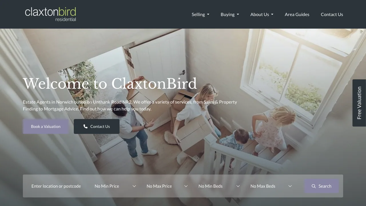 ClaxtonBird website preview