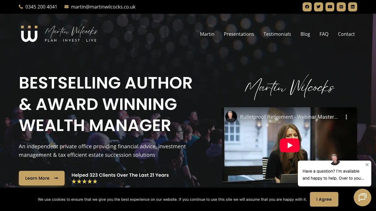 Martin Wilcocks website preview