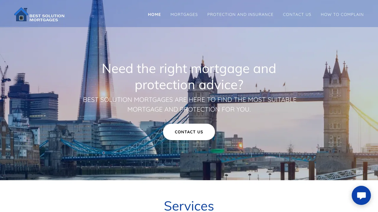 Best Solution Mortgages Ltd website preview