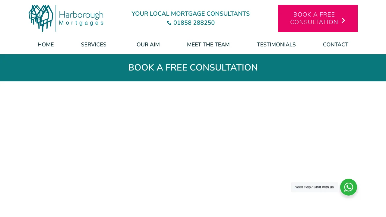 HARBOROUGH MORTGAGES website preview