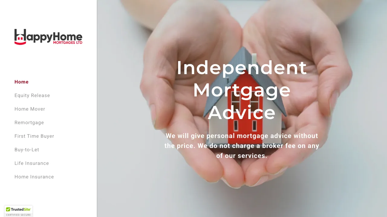 Happy Home Mortgages Ltd website preview