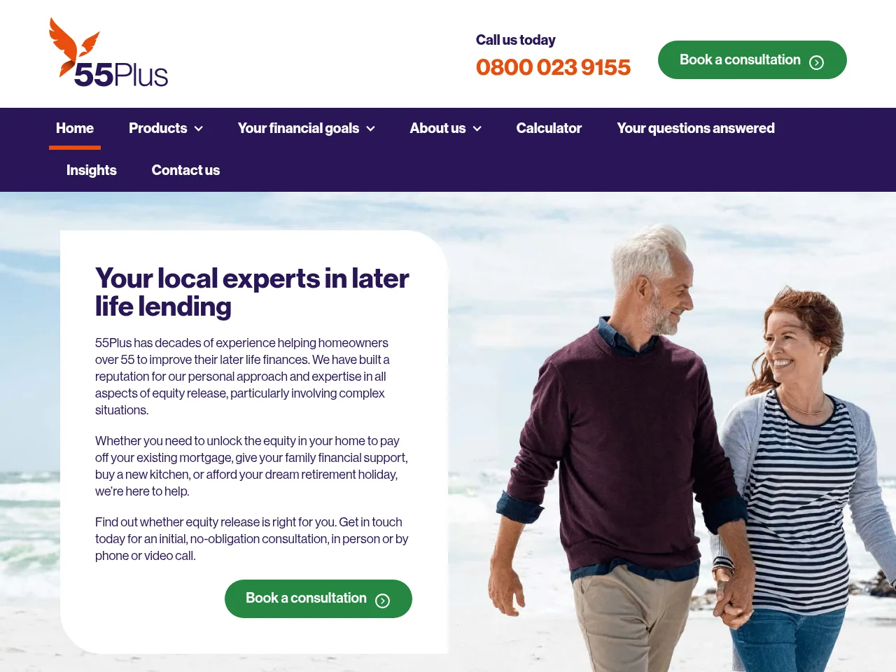 55Plus website preview