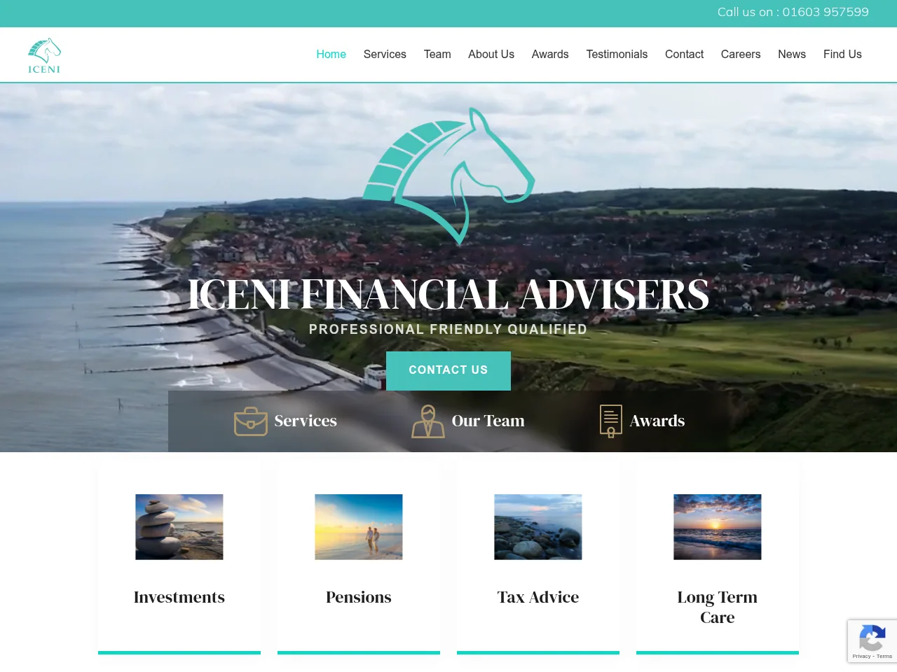 Iceni Financial Advisers website preview
