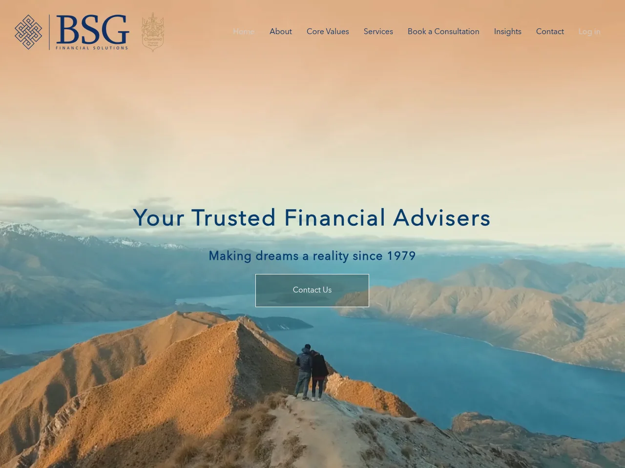 BSG Financial Solutions website preview