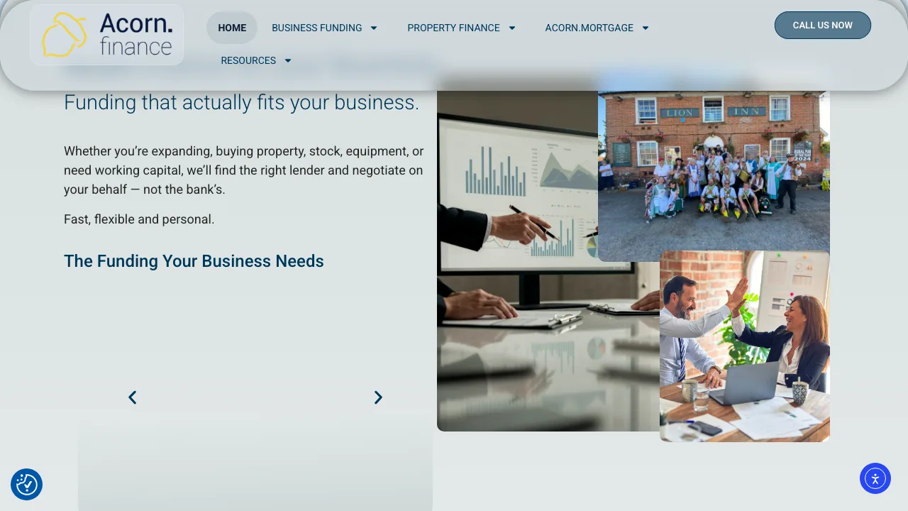 Acorn.finance & Acorn.mortgage (UK) website preview