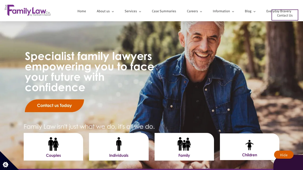 The Family Law Company website preview