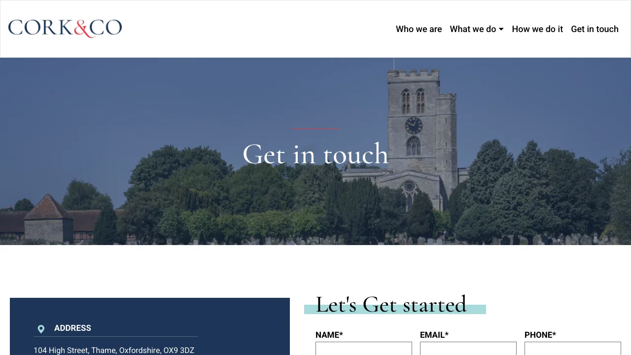 Cork & Co Mortgages & Insurance website preview