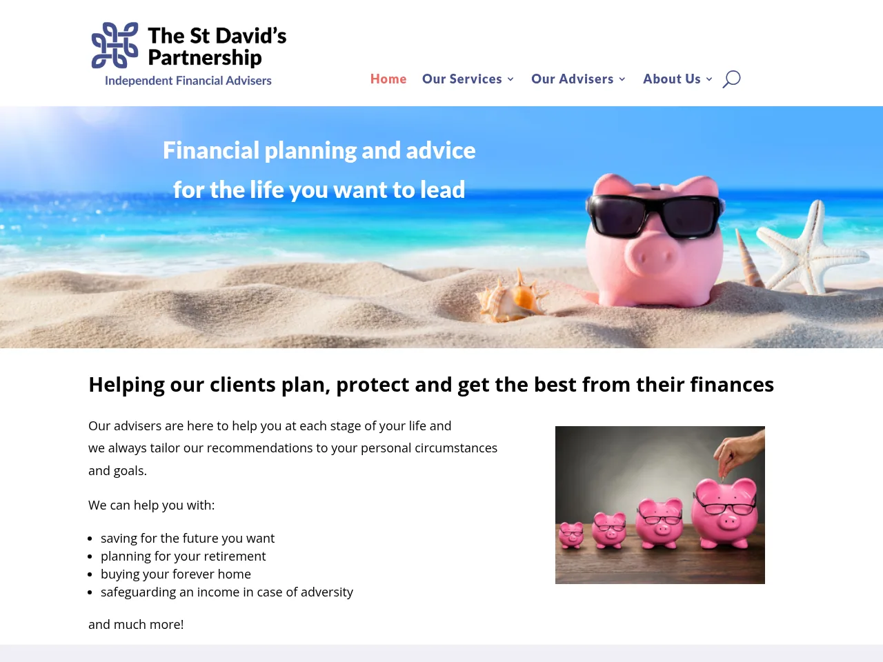 The St David’s Partnership website preview