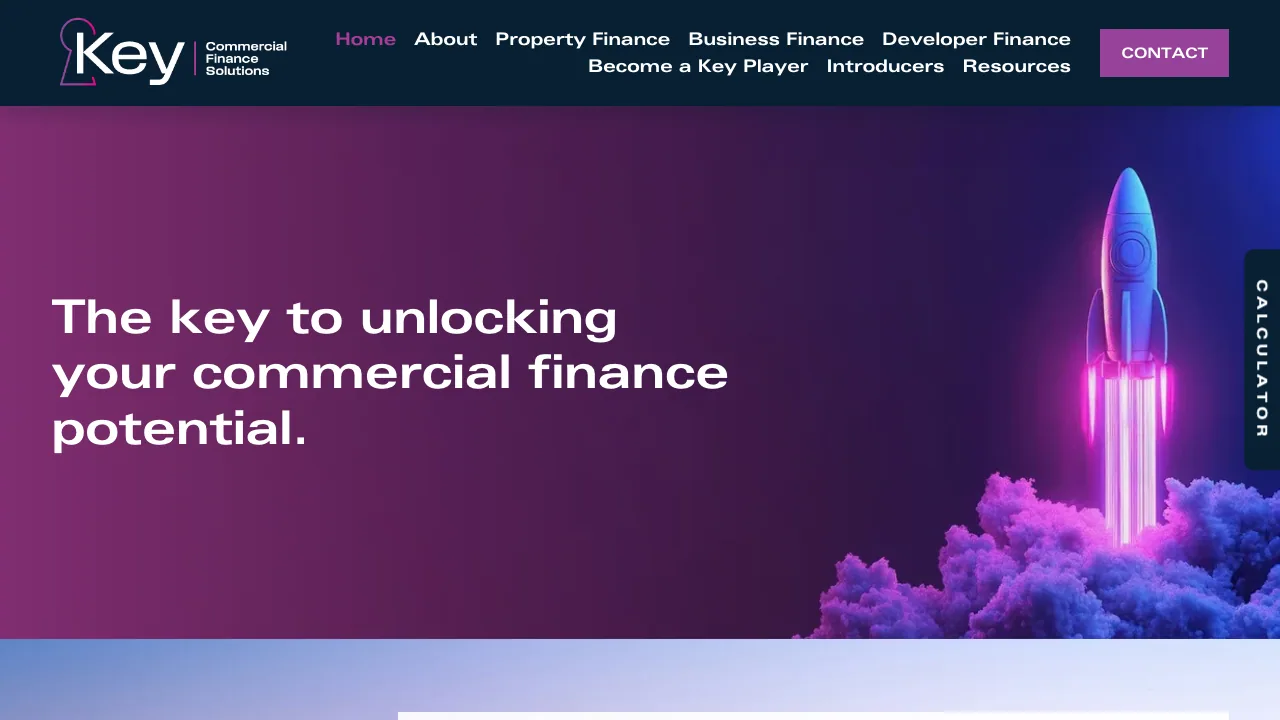 Key Commercial Finance Solutions Ltd website preview