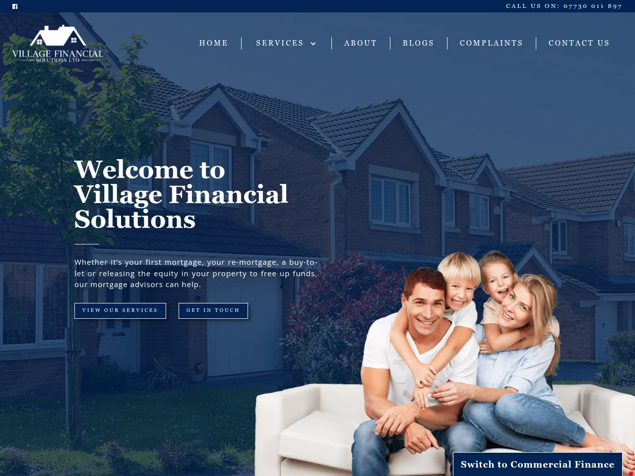 Village Financial Solutions website preview