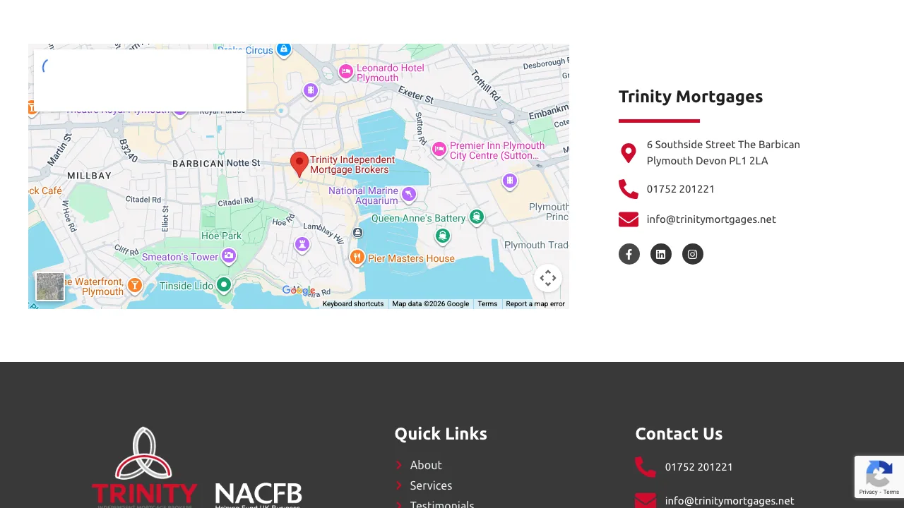 Trinity Independent Mortgage Brokers website preview