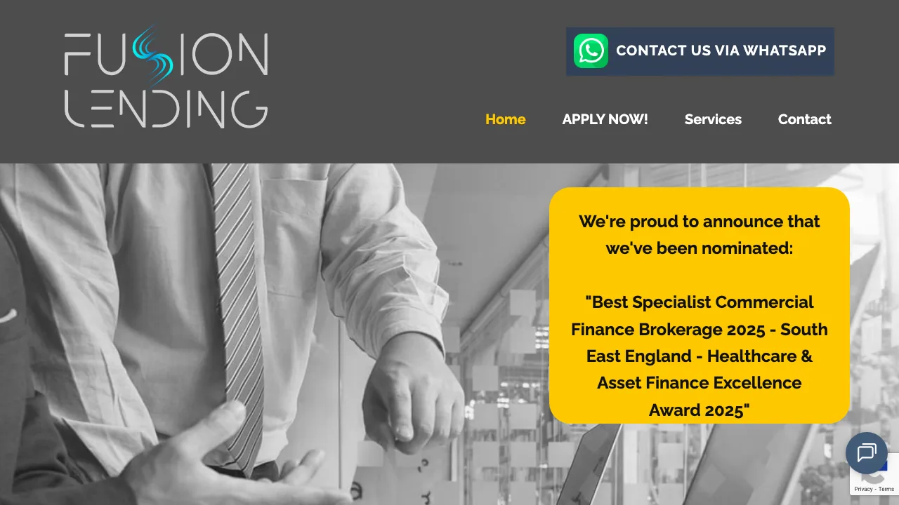 Fusion Lending website preview