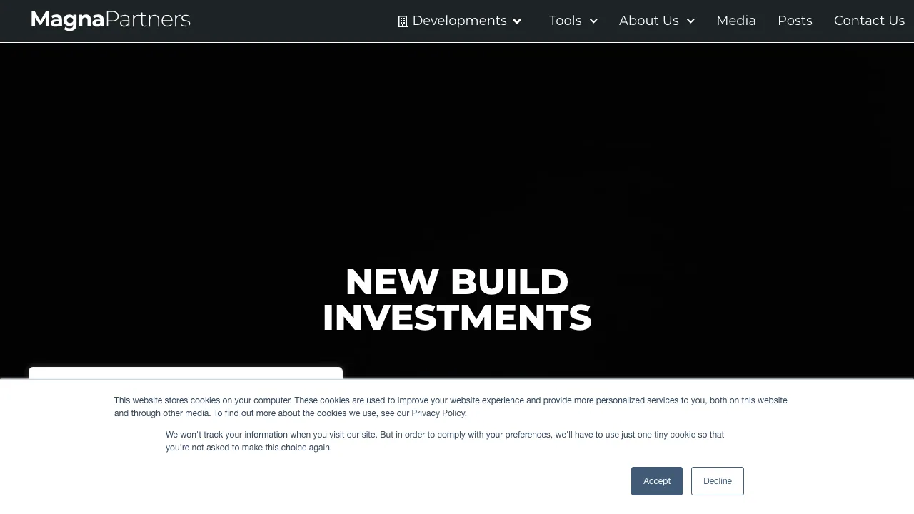 Magna Partners website preview