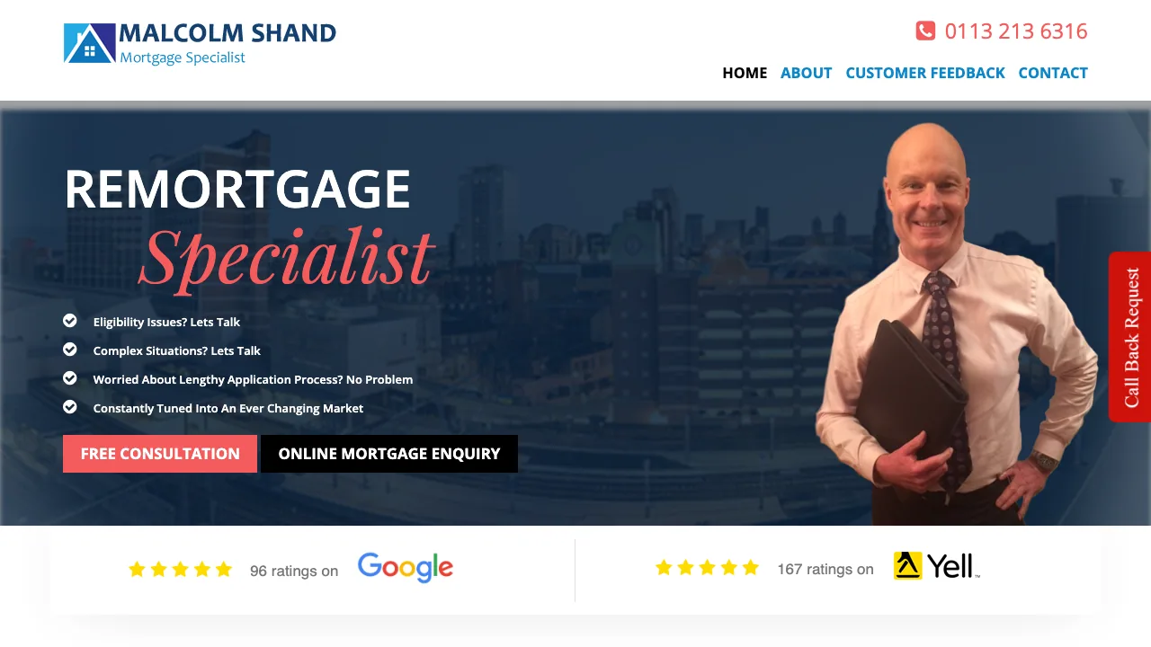Malcolm Shand Mortgage Specialist (Leeds) website preview
