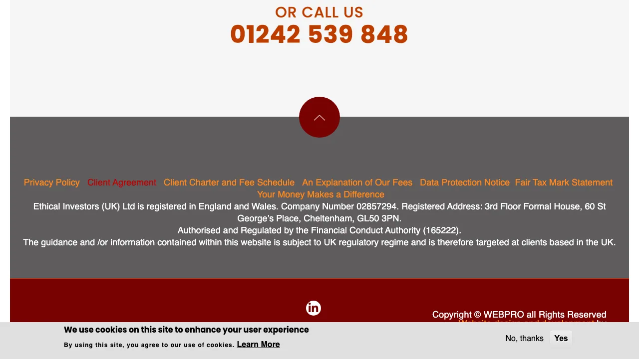 Ethical Investors UK Ltd website preview