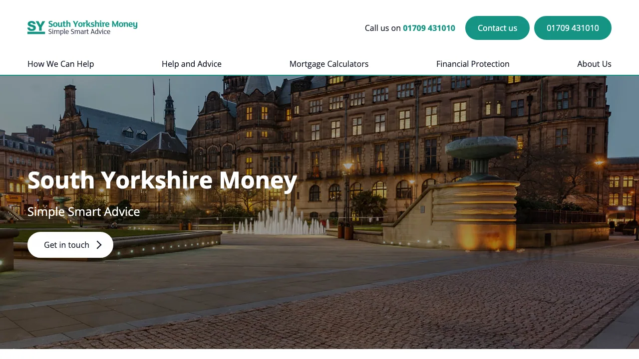 South Yorkshire Money website preview
