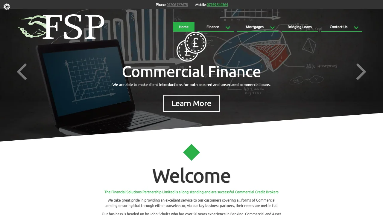 The Financial Solutions Partnership Ltd website preview