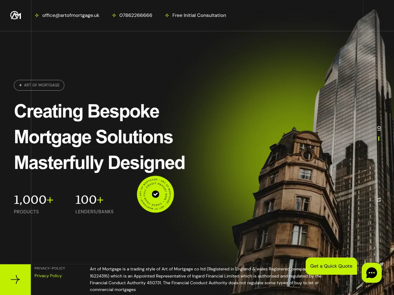 Art of Mortgage website preview