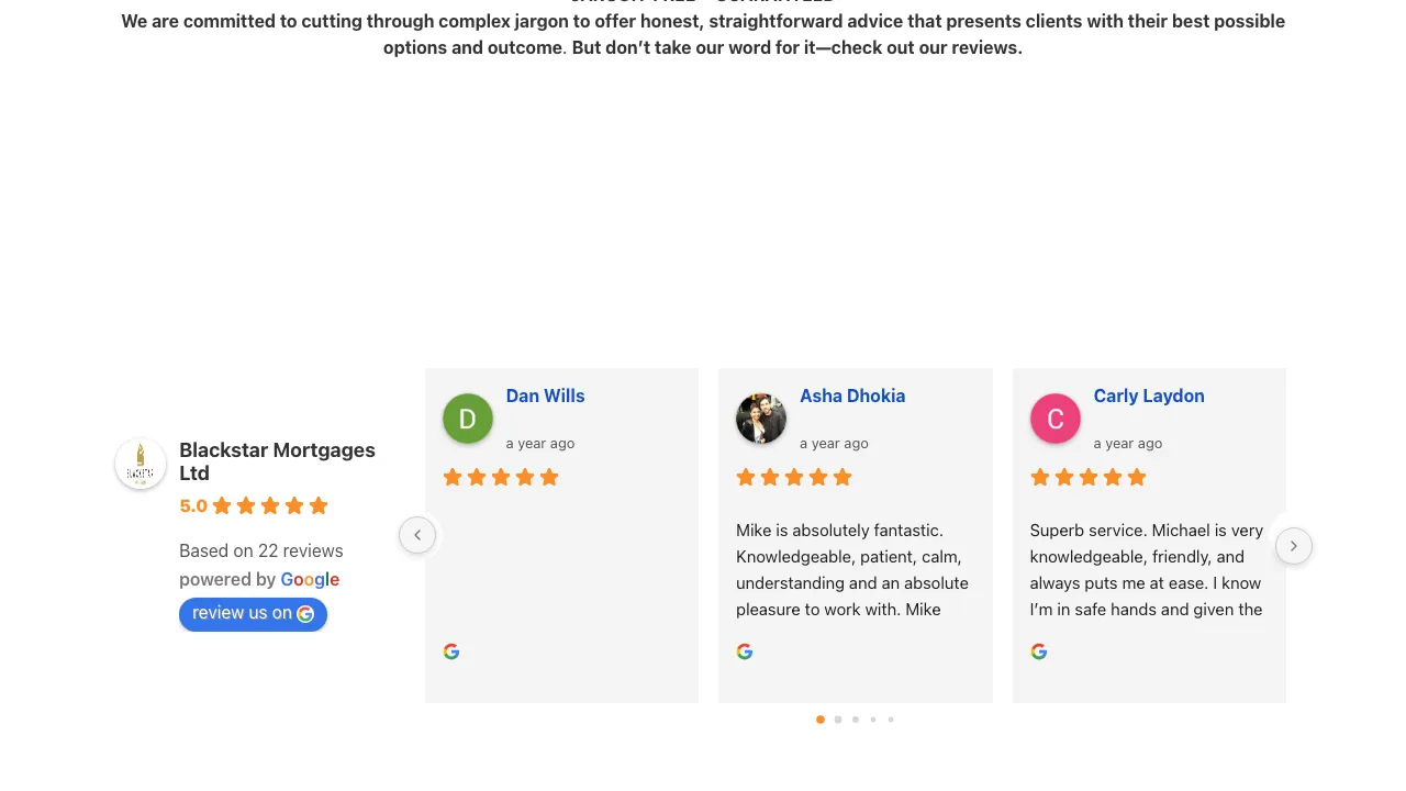 Blackstar Mortgages Ltd website preview