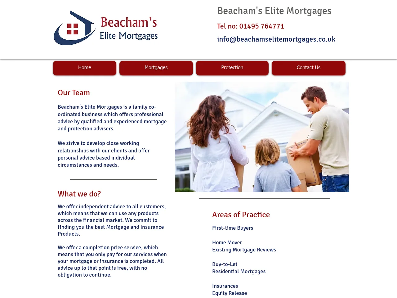 Beacham's Elite Mortgages website preview