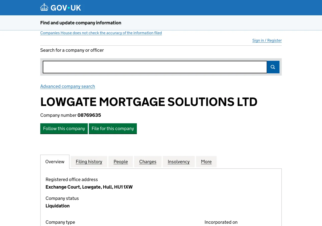 Lowgate Mortgage Solutions website preview