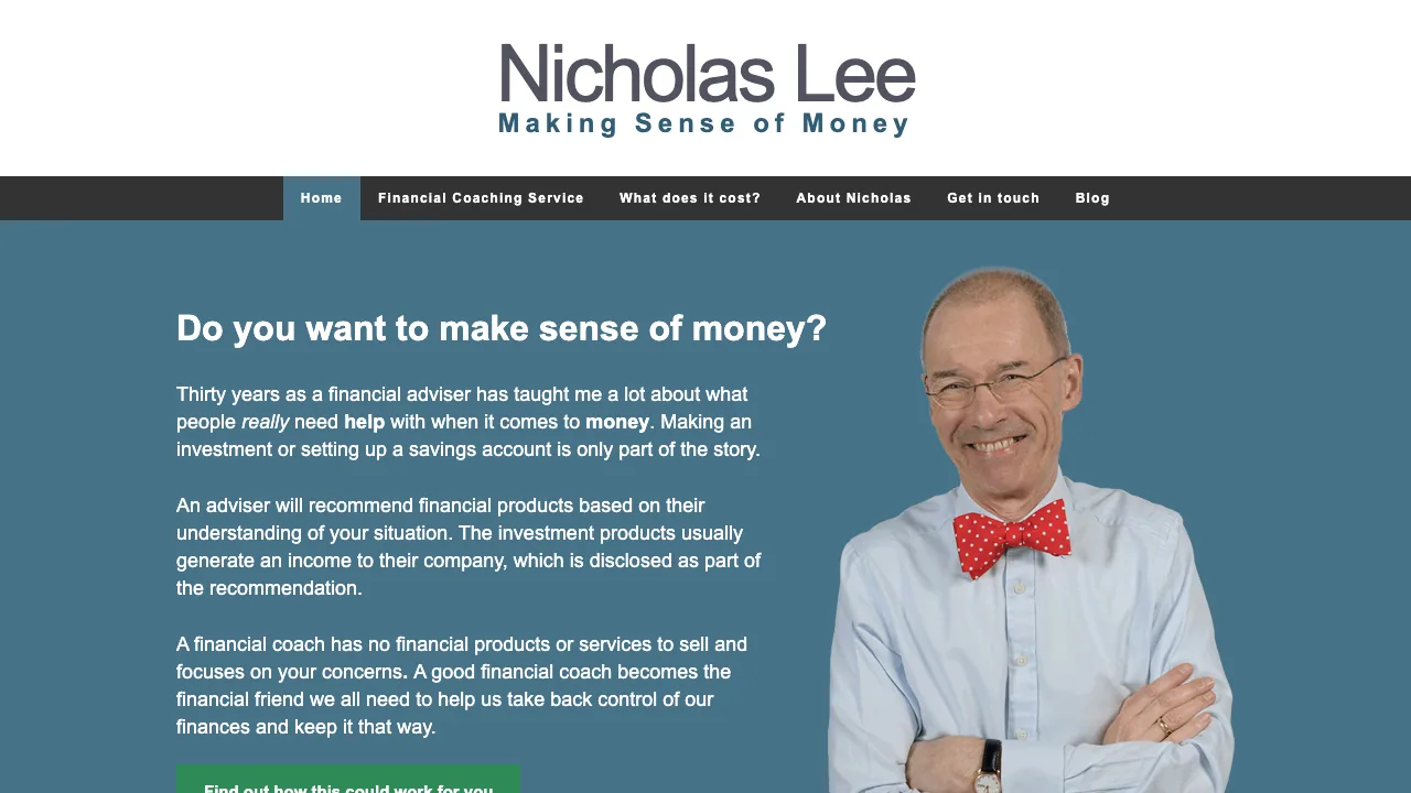 Nicholas Lee website preview