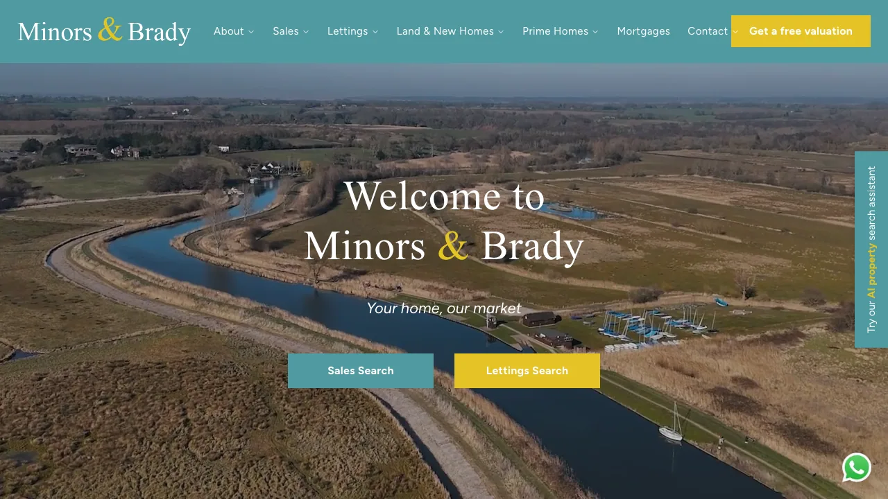 Minors & Brady website preview