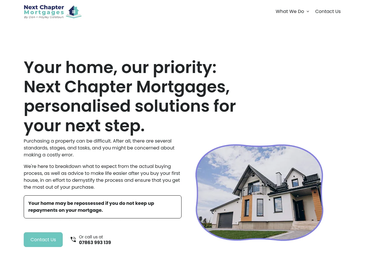 Next Chapter Mortgages website preview