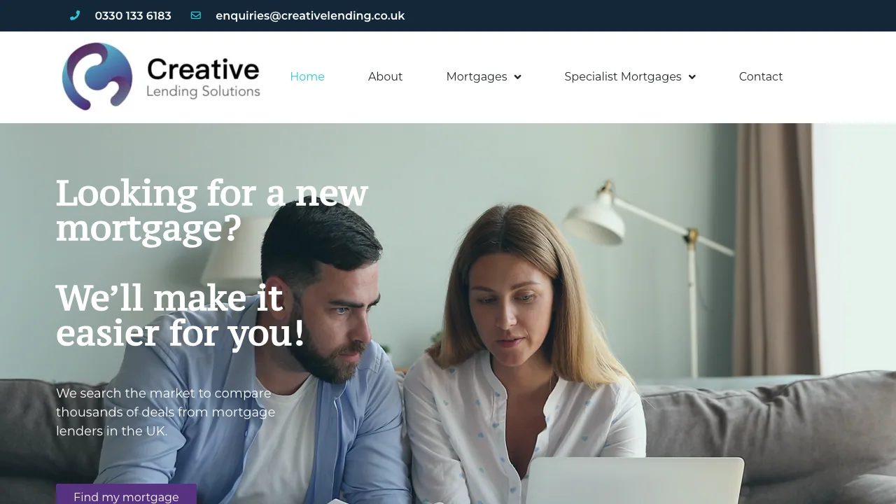 Creative Lending Solutions website preview
