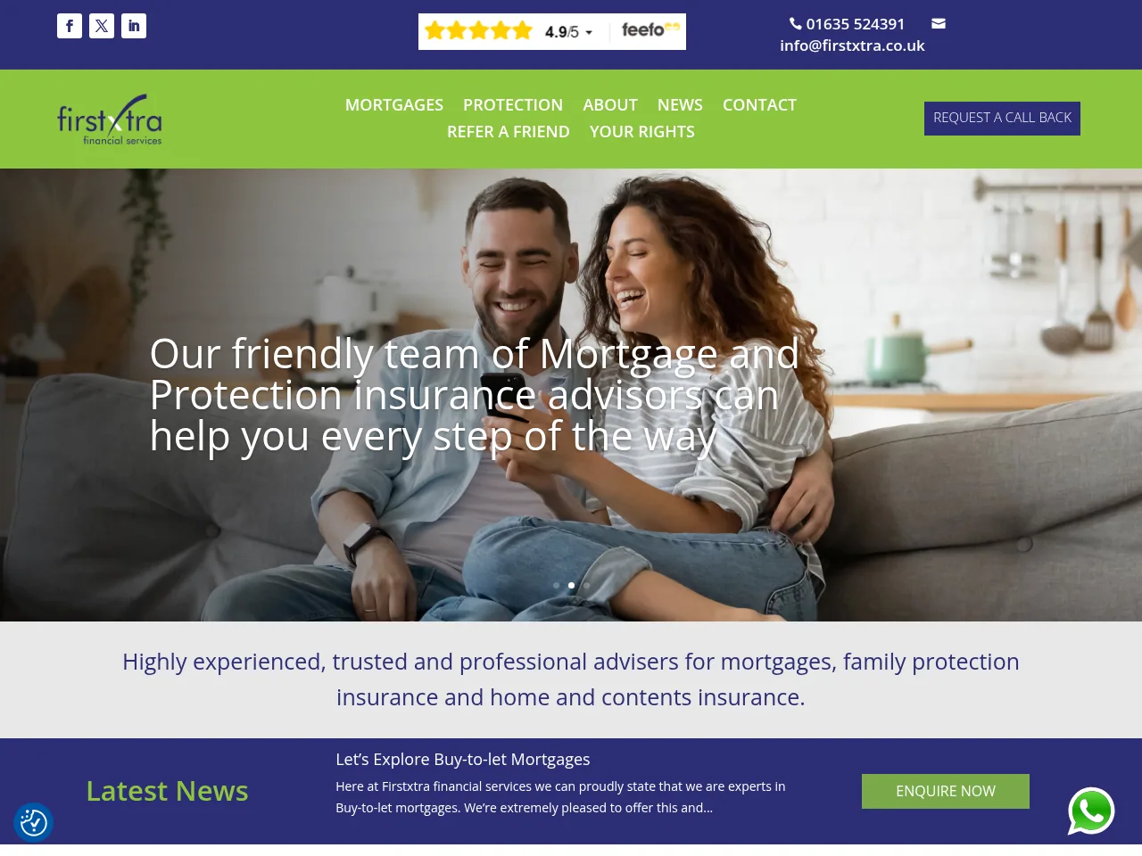 FirstXtra website preview