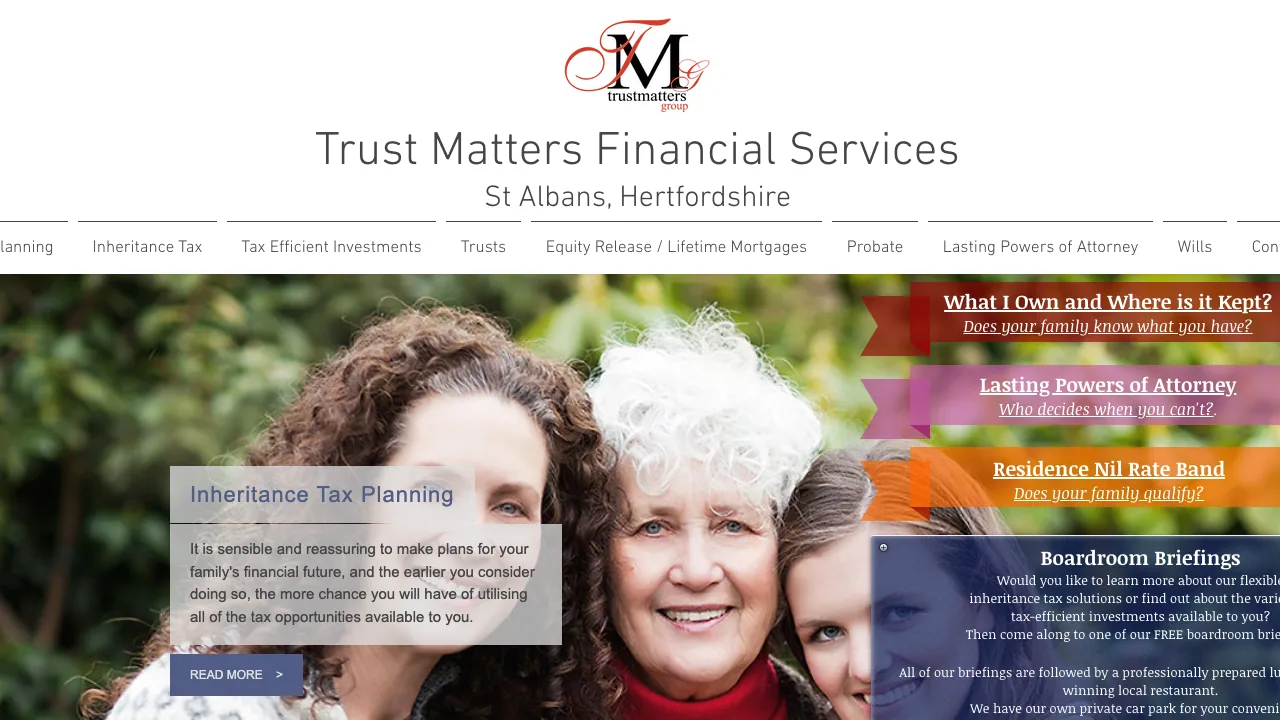 Trust Matters Ltd website preview